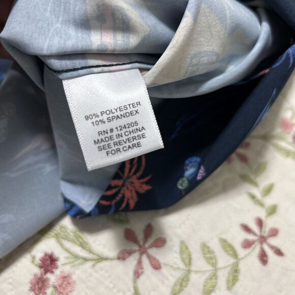 Buoy Boat Blue Men's Short Sleeve Button Shirt Hula Hawaiian Large - Picture 11 of 12